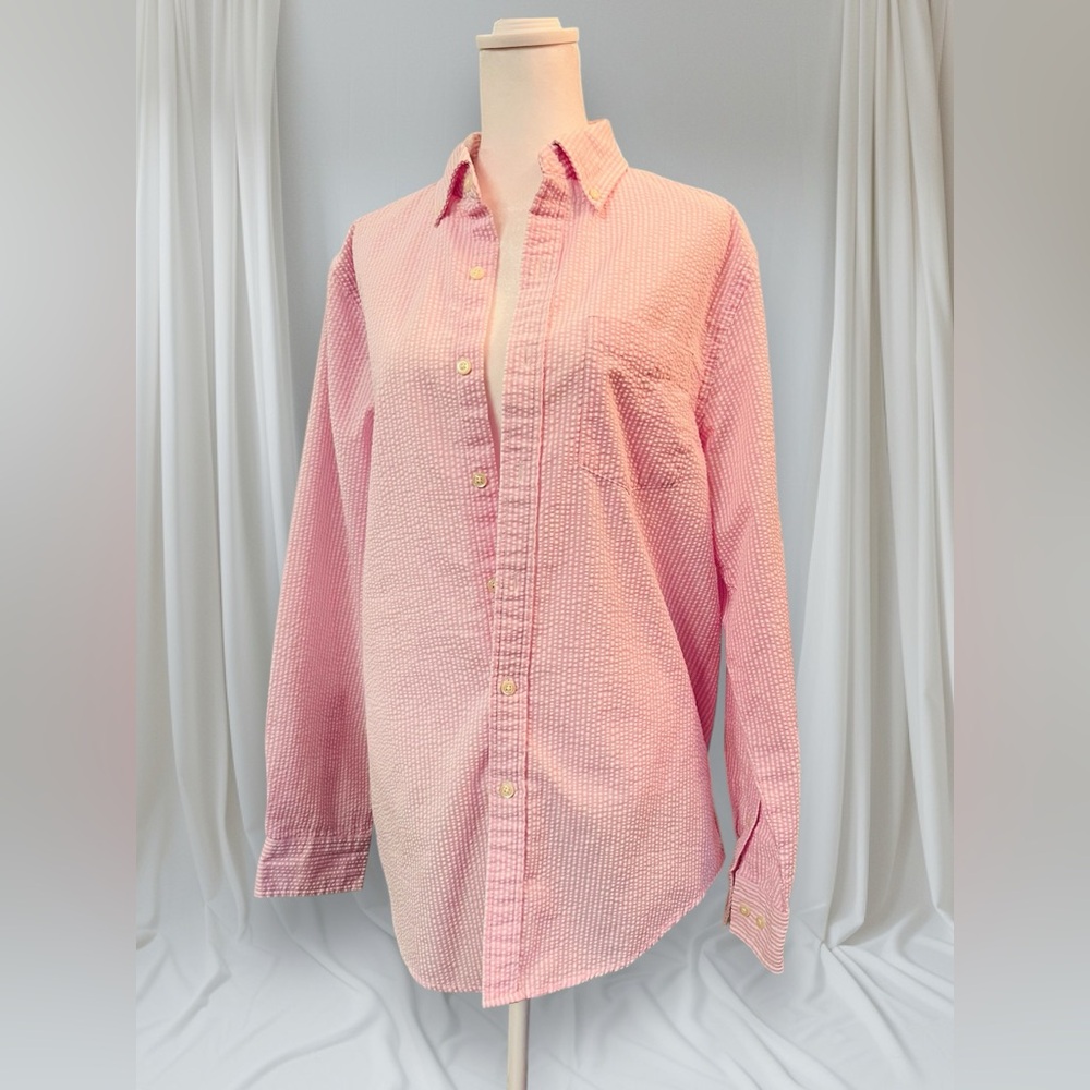 Croft & Barrow Oversize Pink Shirt, Small, One Pocket, Button Down, Long sleeve